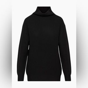 Aritzia montepellier black merino sweater